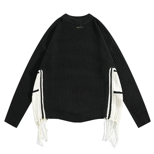 Демисезонный свитер, удерживающее тепло трикотажное термобелье, свободный крой, подходит для подростков