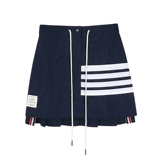 Летняя классическая юбка в складку, 2020, на шнурках, плиссированная юбка