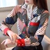 Áo sơ mi của phụ nữ thiết kế cảm giác thích hợp quần áo mùa thu 2021 mới của phụ nữ Hàn Quốc retro áo sơ mi phong cách Hồng Kông áo sơ mi dài tay nấu chín nhẹ - Áo sơ mi
