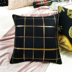 Ins net gối vàng đỏ Bắc Âu bronzing hình học đệm đầu giường sofa trở lại mô hình phòng trang trí bằng túi gối ghế Trở lại đệm / Bolsters