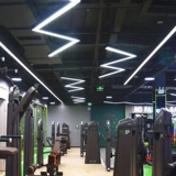 Светодиодный прямоугольный светильник для супермаркета для спортзала для офиса, люстра, светодиодная лента