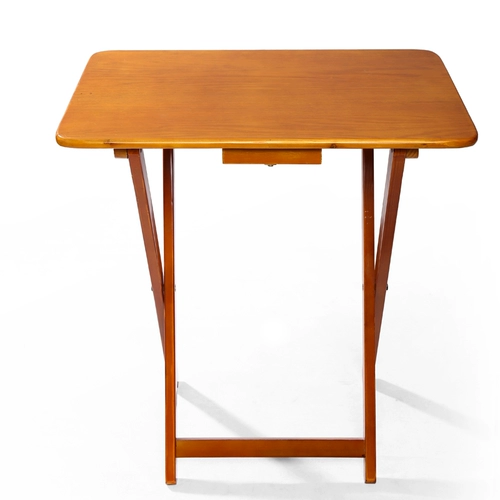 Складной стол с твердым деревом Простой, портативный прямоугольный наружный стол Студент Ученик маленький столик для обеденного стола компьютер