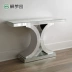 Bàn ghế kính hiên bàn hiên bàn kính nội thất gương bàn ghế bar tân cổ điển F0156 - Bàn / Bàn