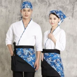 Японские ингредиенты рабочая одежда мужчина и женщины 7 -точка рукава ресторан Sushi Izakaya Koi