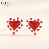 Маленькие универсальные серьги в виде сердечка, простой и элегантный дизайн, серебро 925 пробы