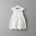 Thời trang tinh khiết trắng khí trở lại v bướm cô gái ăn mặc 2018 mùa hè mới bé vest váy 0032