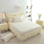 Giường váy giường bao gồm duy nhất mảnh bông ren mùa hè bảo vệ bao gồm ba mảnh giường bao gồm thiết lập 1.8x2.0m ga giường viền họa tiết