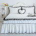Hàn Quốc bông ren giường bao gồm giường váy mảnh duy nhất bông trắng xù công chúa gió bông độn bảo vệ bao gồm Váy Petti