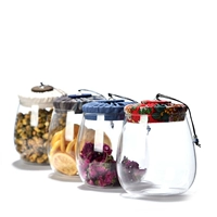 Программная штепсельная штекерная прозрачная стеклянная банка чай