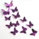 12 зеркальных фиолетовых бабочек