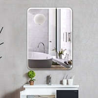 Пожертвование зеркало в ванной комнате безрамная паста для пасты зеркало стена -туалетное зеркало для ванной комнаты