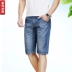 Laimajiesi nam mùa hè ăn mặc phần mỏng quần short nam denim của nam giới quần denim thẳng kích thước lớn 5 quần nam triều quần lót nam Cao bồi