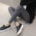 Quần legging bà bầu mặc quần skinny mỏng chân mùa thu 2018 xuân hè mới nâng bụng dạ quần quần mùa thu - Phụ nữ mang thai quần / quần bụng quần áo bầu Phụ nữ mang thai quần / quần bụng