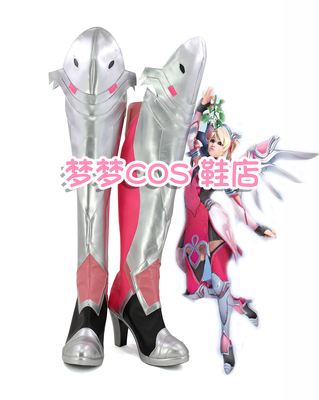 taobao agent No. 3913 Overwatch Angel COS Pink Angel Skin COSPLAY Shoes COSPLAY shoes