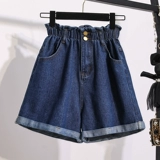 Летняя джинсовая юбка, шорты, штаны, большой размер, подходит для полных девушек, в западном стиле, высокая талия, свободный крой, А-силуэт