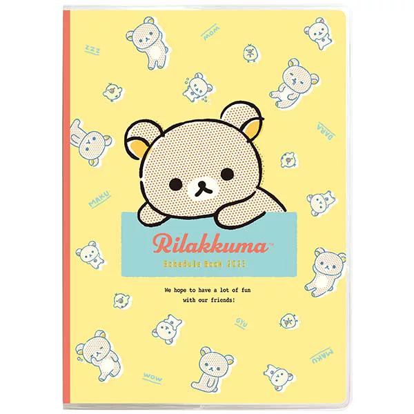 Japan-X Liangxian Rilakkuma Corner Corner Biology 2023 Handbook Notebook