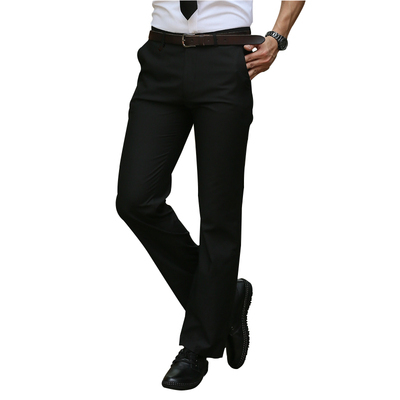 Mùa hè phần mỏng kinh doanh ăn mặc để làm việc quần nam mỏng thẳng lỏng phù hợp với quần của nam giới phù hợp với quần đen