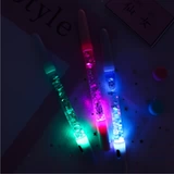 [韩国创意网红仙女棒中性笔抖音同款炫彩流沙签字笔小清新少女心笔]