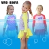 Quần bơi bé gái chia váy quần 2019 phiên bản mới của Hàn Quốc kẻ sọc nhỏ màu tươi trẻ em chống nắng quần áo nhanh khô - Đồ bơi trẻ em Đồ bơi trẻ em