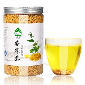 黄苦荞茶养生茶麦香型正品罐装500g清香型黄金荞麦茶大麦香茶特级