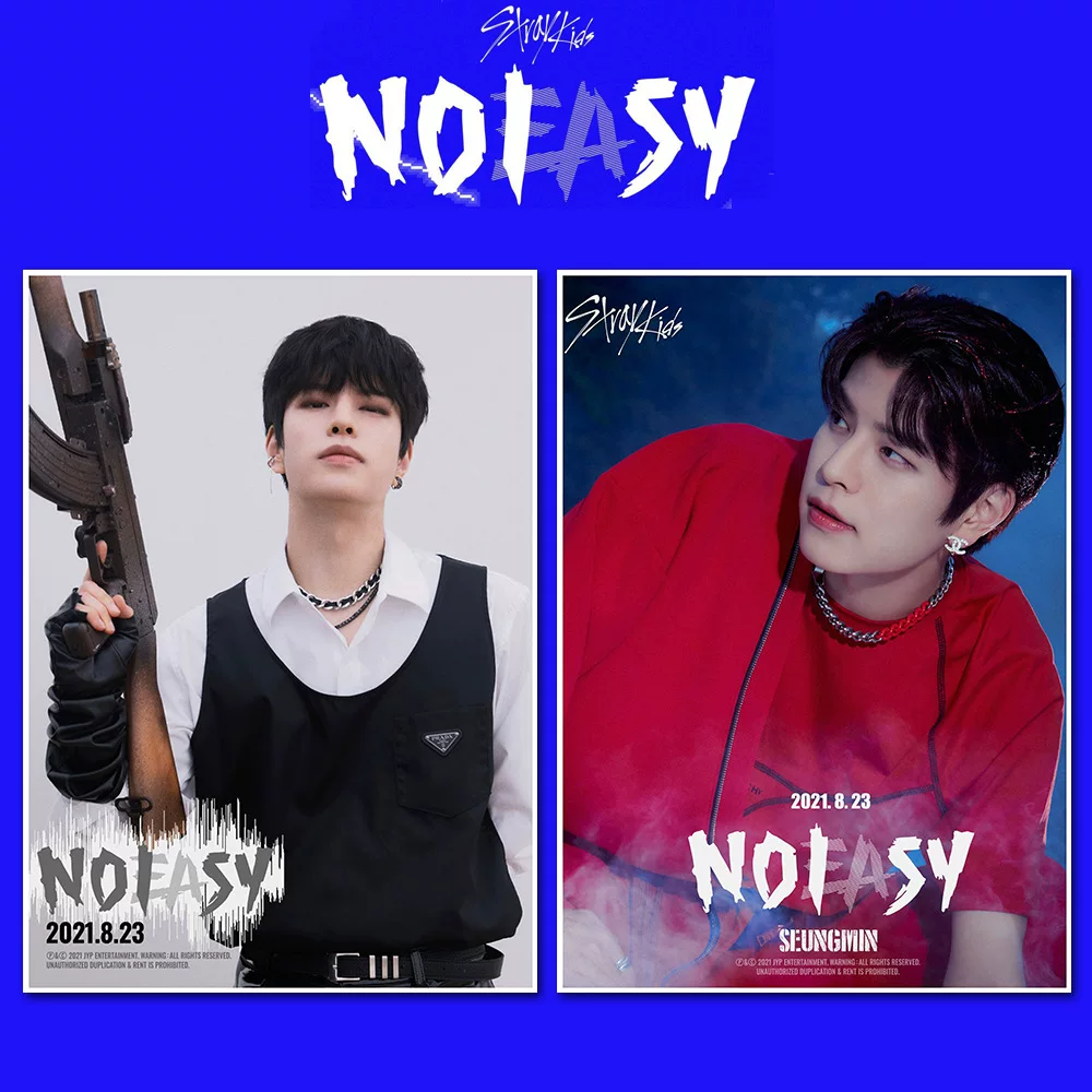 Постер Stray Kids Noeasy, самоклеящаяся фотографическая иллюстрация SKZ олень стикер периферия