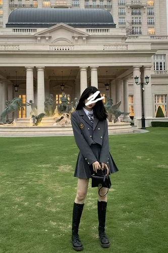 Студенческая юбка в складку, весенний комплект, японский костюм, 2023 года, по фигуре, 3 предмета