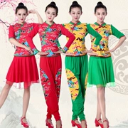 Vũ điệu Quảng trường Yunshang (Năm Trung Quốc may mắn) với trang phục khiêu vũ tương tự Quần áo biểu diễn múa quốc gia mùa xuân và mùa thu - Khiêu vũ / Thể dục nhịp điệu / Thể dục dụng cụ