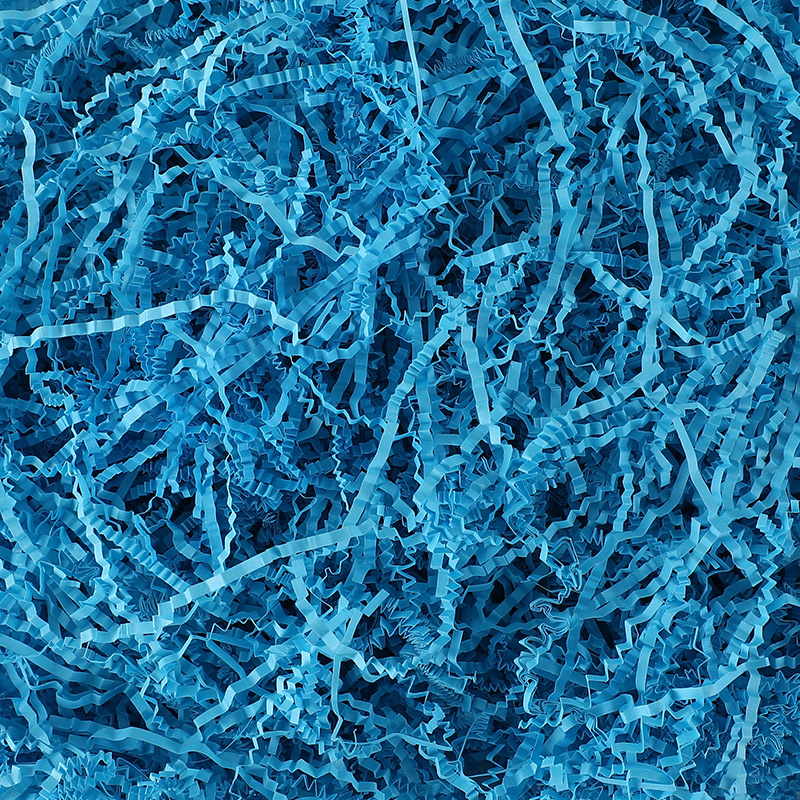 Lake Blue - Pleated SilkGift box ornament ceremony Item box Lafite Fillings Shredded paper Silk strip Crumbs Wadding originality Bedding grass decorate Material Science