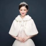 Накидка для невесты, свадебное платье, демисезонный модный удерживающий тепло плащ, в корейском стиле, для подружки невесты