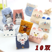 0-1-3-5 tuổi 6 tháng 12 vớ trẻ em mùa xuân và mùa thu cotton mùa đông bé trai trẻ em trẻ em trẻ em vớ vớ cotton - Vớ