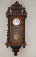 Античные часы Германия 1890 Член -Форест Густав Беккер Античный резные резные часы высокий 98 см.