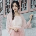 芈 "清水" retro phong cách ren voan quần áo chống nắng cardigan áo mùa hè hoang dã trang phục lỏng nữ