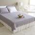 Hàn Quốc nhập khẩu màu xám Mỹ Hàn Quốc quilted bed quilt nệm Châu Âu quilted bed quilted quilted bed cover ba mảnh drap giường Trải giường