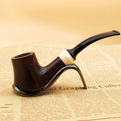 Импортные резные глянцевые классические аксессуары, мужской мундштук ручной работы