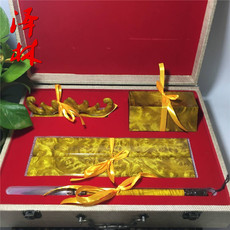 Пресс-папье для бумаги 黄金樟文房四宝金丝楠木书法用品学生用品镇尺毛笔工艺礼品笔筒