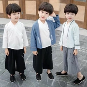 361 hot sale là thương hiệu xuân hè thu đông bé trai và bé gái Hanfu cải tiến bộ đồ vest retro phù hợp với quần áo trẻ em gió Trung Quốc - Khác
