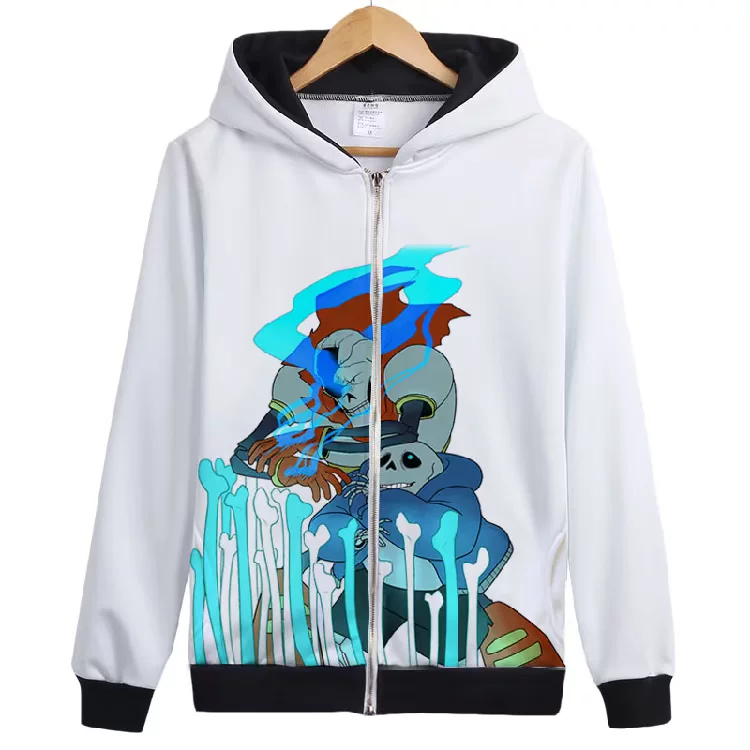 Sweatshirt with hood with zipper for men and women for students, autumn jacket