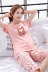 Bộ đồ ngủ nữ mùa hè cotton ngắn tay Hàn Quốc Bộ đồ mỏng dễ thương Quần nhà Dịch vụ mùa hè Học sinh hai mảnh đặt mùa xuân bộ đồ thể thao nữ Bộ Pajama
