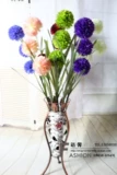 Бесплатная доставка симуляция цветка вышитая шарика цветок 3 головы одуванчика декоративное цветочное украшение дома цветы
