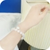 Sinh viên Sen Sở bạn gái cá tính trắng pha lê burst hạt vương miện nhỏ stretch bracelet nữ Hàn Quốc phiên bản của Hàn Quốc đồ trang sức đơn giản Vòng đeo tay Clasp