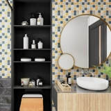 Сельская керамическая антикварная мозаичная плитка ретро -кухонная кухня ресторан балкон ванная комната крыльца фоновая стена