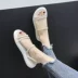 Dép lưới đỏ nữ 2018 mới ulzzang đế phẳng hai mang dép thể thao nữ mang giày cổ tích dép dior Sandal
