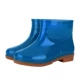 Giày mưa mùa đông thời trang nữ cộng với giày đi mưa nhung trong ống nước giày đế xuồng ấm áp không trơn tuột giày ống nước ngắn ống cao su - Rainshoes