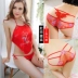 3 miếng lớn màu đỏ tạp dề thêu phụ nữ sexy tam giác đồ lót nữ ren thấp eo nóng người lớn phù hợp với Bellyband