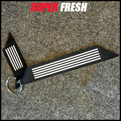 Light GreyCola Tide play alpha MA1 flight Jacket Cufflinks Arm badge trousers Accessories Ribbon Chaopai Key buckle