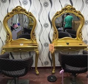 Hình ảnh studio đồ nội thất trang điểm gương phòng tắm châu Âu retro cửa hàng cắt tóc gương thẩm mỹ viện thẩm mỹ viện gương gương hai mặt - Hair Salon / Nội thất làm đẹp