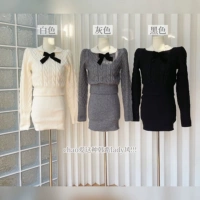 朵来美 Расширенный трикотажный свитер, осенний модный комплект, юбка, изысканный стиль
