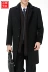 Chính hãng Pierre Cardin cashmere coat trung niên len áo len dài trung niên áo khoác nam áo parka nam Áo len