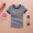 Mùa hè biển linh hồn áo sơ mi ngắn tay t-shirt Slim fit couple sọc vòng cổ hải quân nam giới và phụ nữ cotton T-Shirt nam nửa tay áo