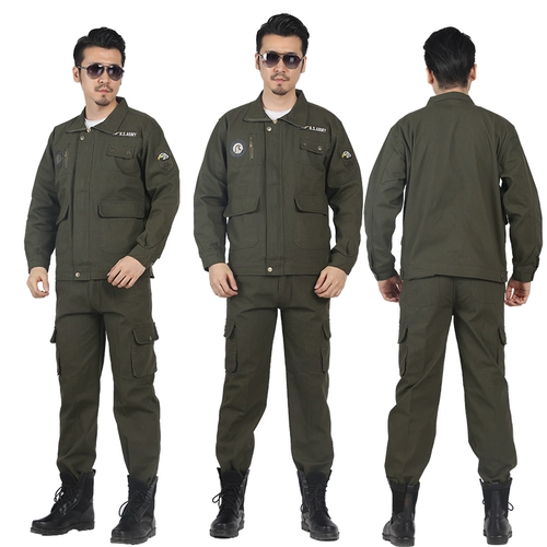 Демисезонный износостойкий хлопковый комбинезон, защита от ожогов